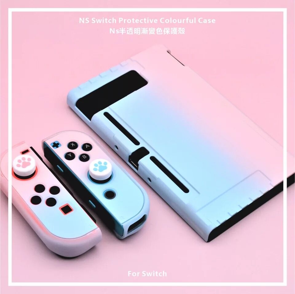 For Nintendo Switch NS Joy-Con Case cover Coloful PC Protective Outer Coque Shell Nintend Switch Console Detachable Ultra Thin