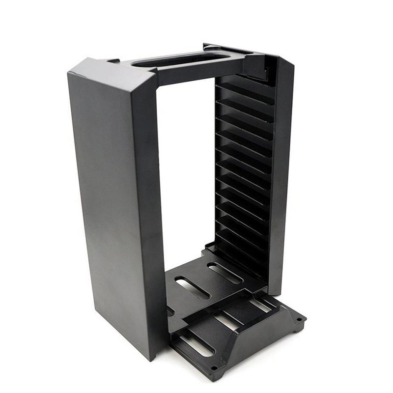 EastVita Game Disk Tower Vertical Stand For PS4 Dual Controller Charging Dock Station For PlayStation 4 PRO Slim r30