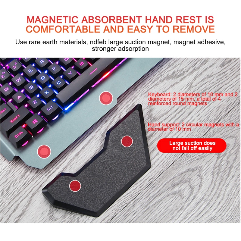 2020 Mechanical Keyboard RGB LED Backlight Plug And Play White/Black Keyboard Ergonomic Design Waterproof Gaming Keyboard