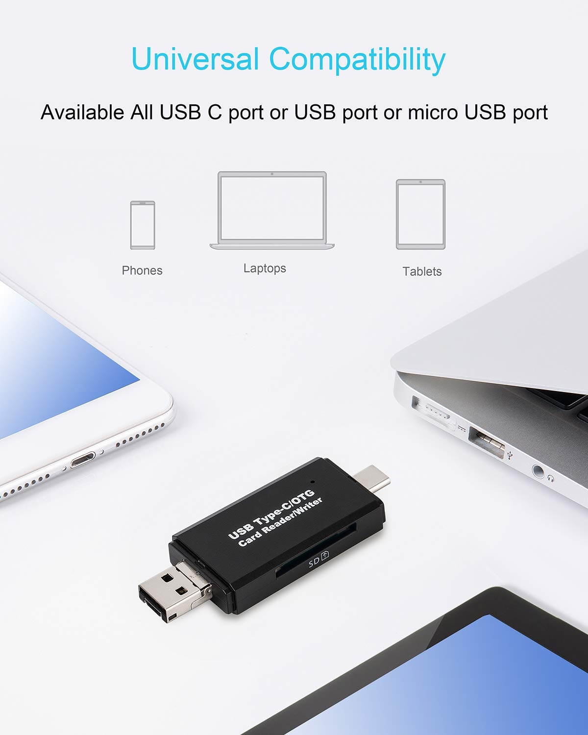 Smart All-in-One Micro SD Card Reader